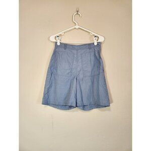 LL Bean Light Blue Side Zip Shorts‎ Womens Size 6